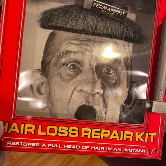 Amscan “In Case Of Emergency” Hair Loss Over The Hill Repair Kit Funny Gag Gift - Picture 9 of 15